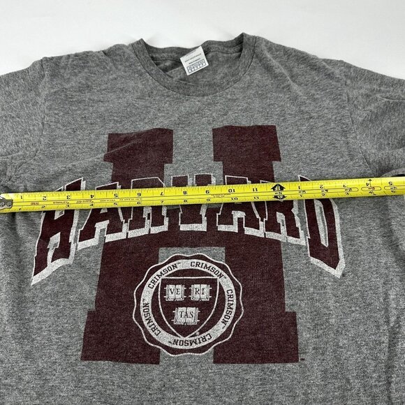 Harvard Gray Short Sleeve Crew Neck T-Shirt  Cotton Blend Size Small - Picture 7 of 9